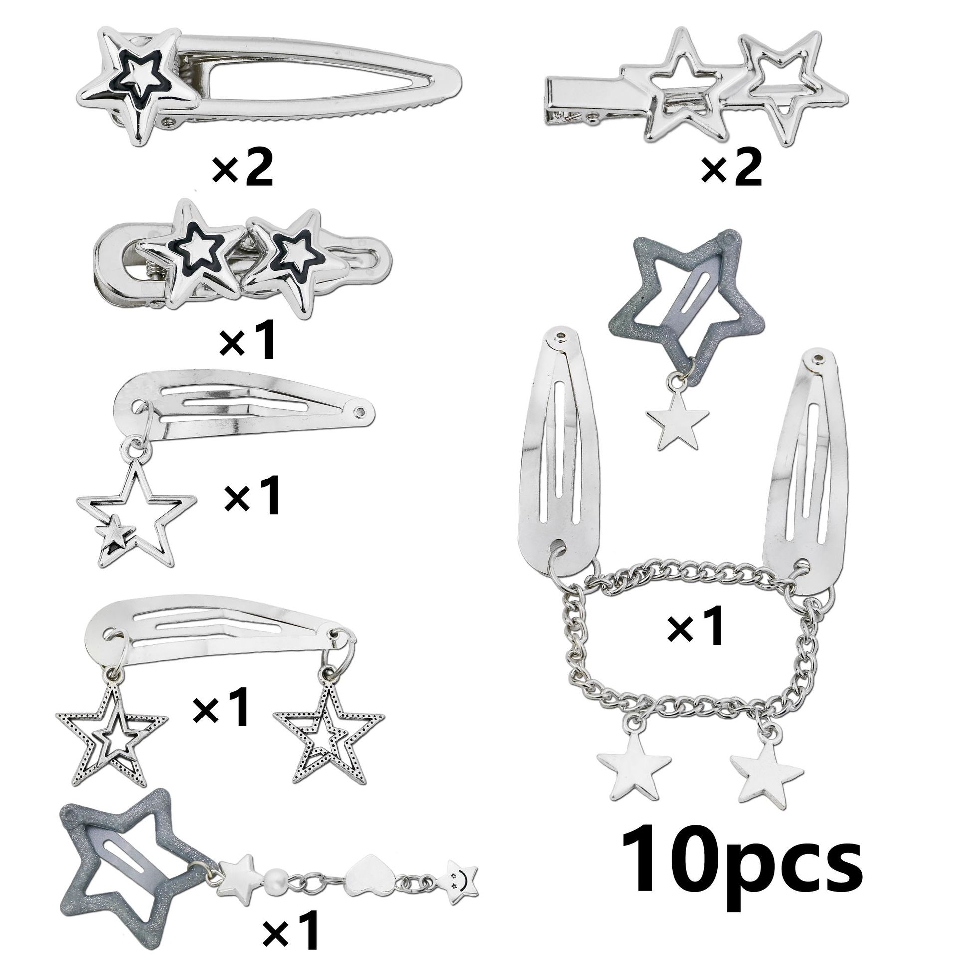 Women's Gender IG Style Cute Women's Star Alloy Charm Hair Clips