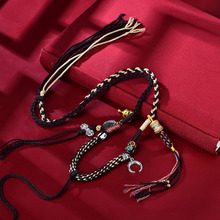 手工编织吊坠挂绳可挂唐卡扎基拉姆男女民族风复古百搭调节项链绳