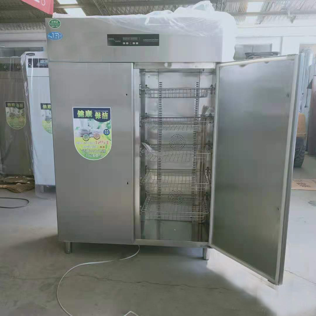 商用立式热风循环消毒柜 紫外线臭氧双门消毒柜 触摸式液晶显示屏