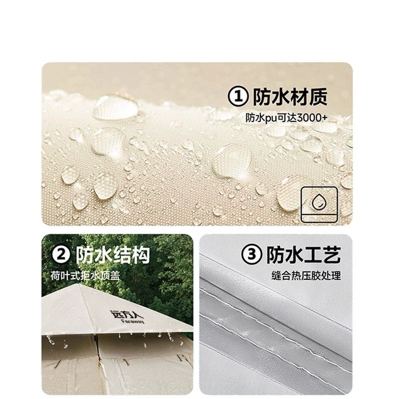 Travel handheld folding automatic equipment for camping, tent, increased thickness, full set