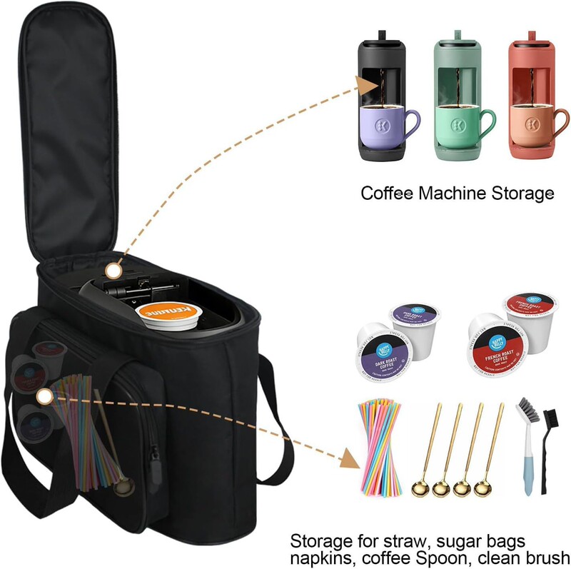 Coffee Machine Storage Bag, Outdoor Portable Travel Bag, Dust-Proof Protective Cover for Keurig K-Mini Mate Coffee Machine Storage Bag, Outdoor Portable Travel Bag, Dust-Proof Protective Cover for Keurig K-Mini Mate