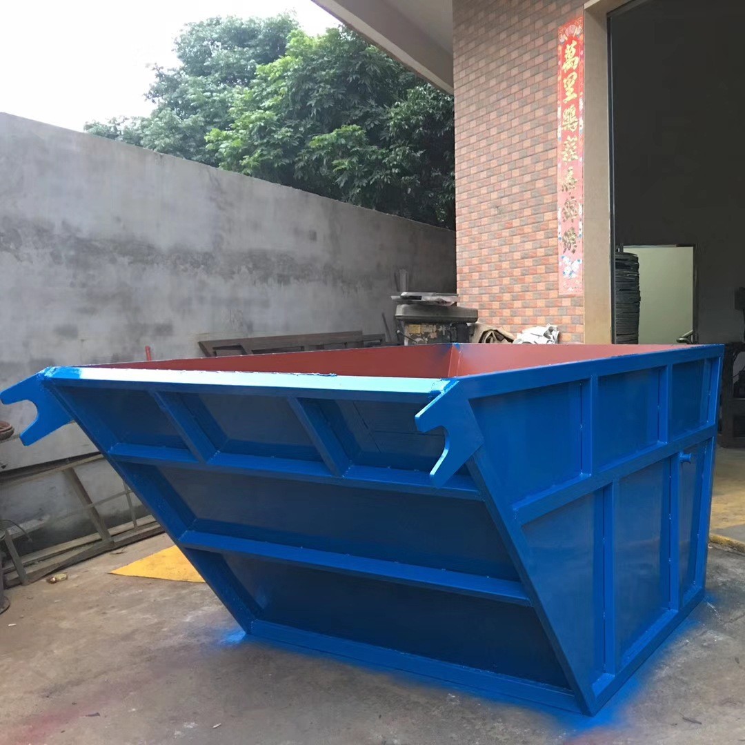 厂家直销摆臂式垃圾斗 6立方容量大号垃圾车用斗 垃圾车