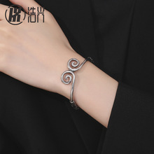 中国古风大话西游国潮钛钢不掉色饰品孙悟空紧箍咒手镯开口手环男