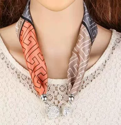 Orange coffee gray back pattern