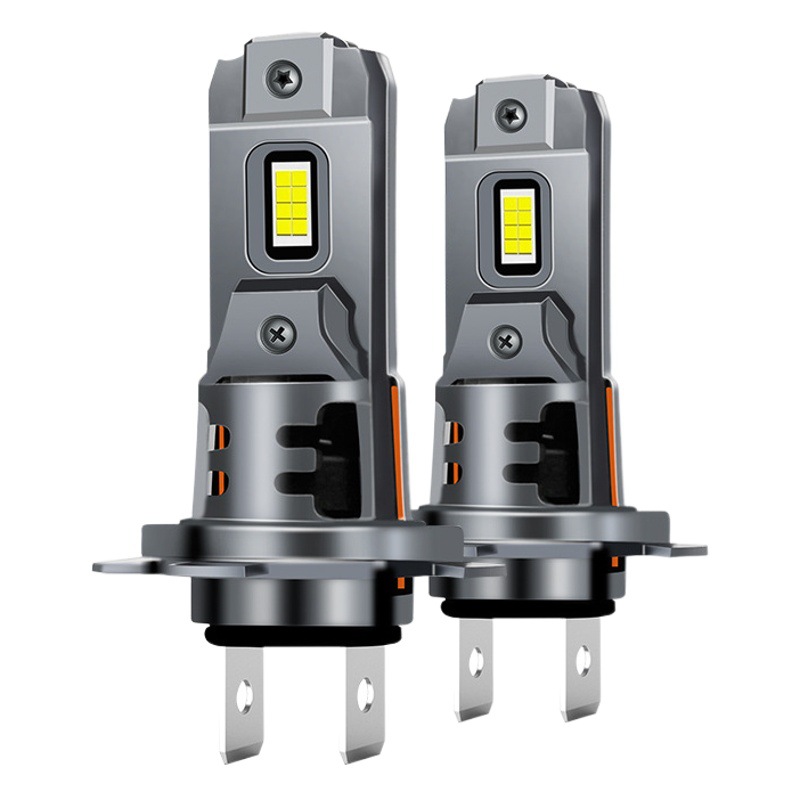 Transfronterizo dedicado 1:1 instalación sin pérdidas H4 lámpara de enchufe directo integrado H7 lámpara de doble cara 8 cuentas de la lámpara del coche LED faro