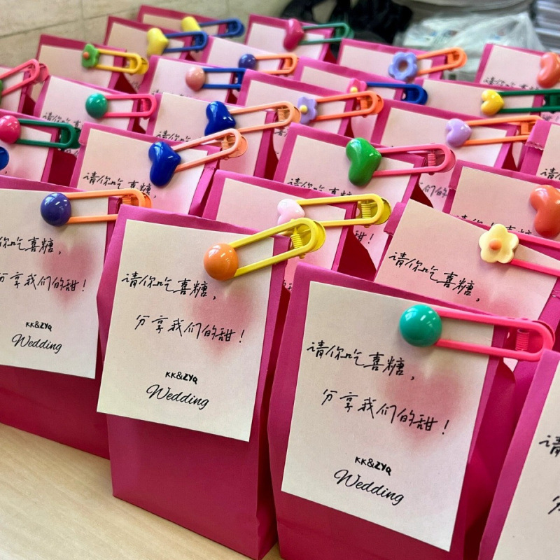 中式新款可爱欧式不用喜糖盒熠渡折礼盒喜糖袋多巴胺订婚的感
