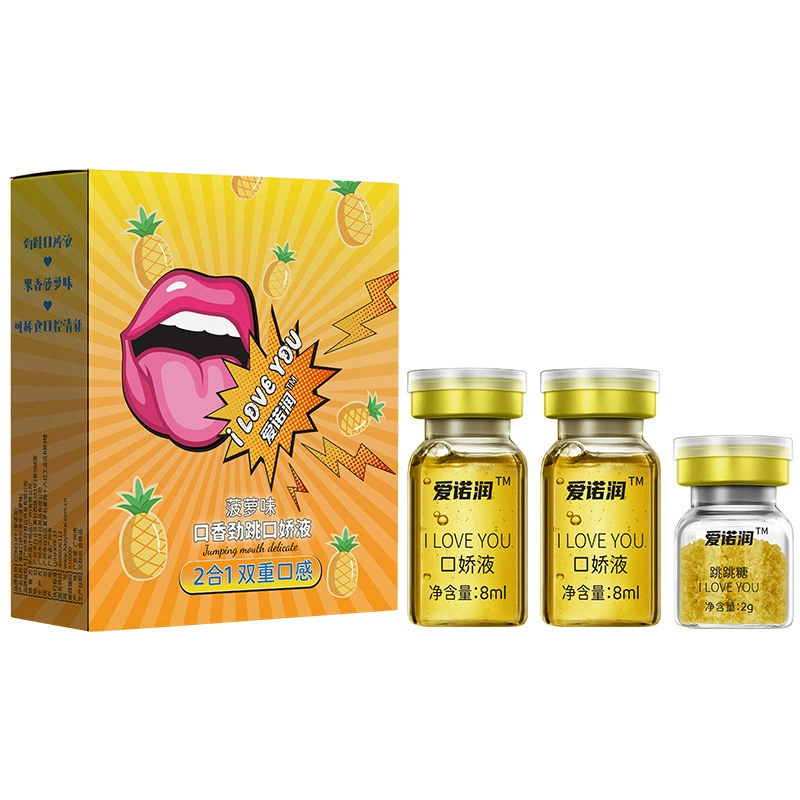 爱诺润 Koujiao Liquid Fruity Lubricant 2-in-1 Popping Candy Can be Taken to Remove Private Odor Adult Sex Products