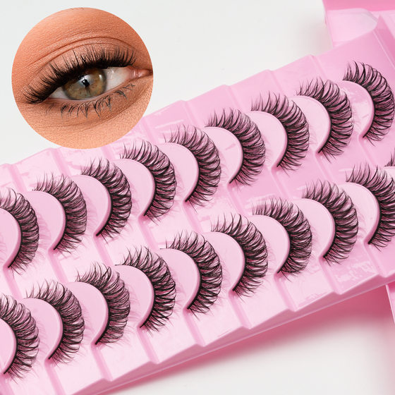 Europe and the United States cross-border Russia DD false eyelashes thick three-dimensional mirror Europe and the United States eyelash factory stable supply