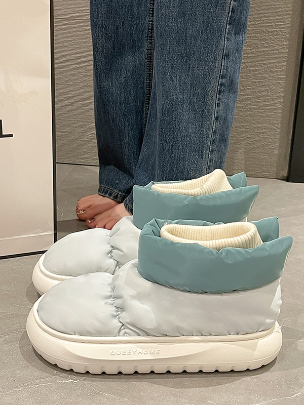 Women's Snow Boots Winter 2026 New Model Northeast Large Cotton Shoes Women's Winter Fleece-Lined Warm Waterproof Thick-Soled Cotton Slippers Men's