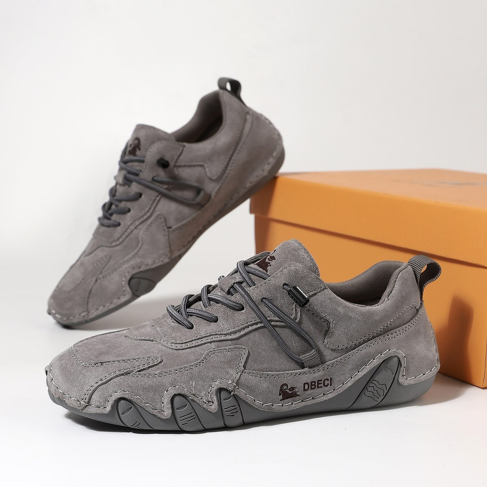 Giày thể thao da thật unisex cổ thấp mũi tròn, đế cao su, phong cách năng động — 662-3 mặt Da Màu Hồng, 662-3 mặt da màu cát, 662-3 mặt da màu nâu, 662-3 mặt da màu xám