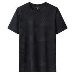 UPF50日焼け止め半袖tシャツ男性夏の涼感通気性男性運動排汗ゆるい半袖氷感上着