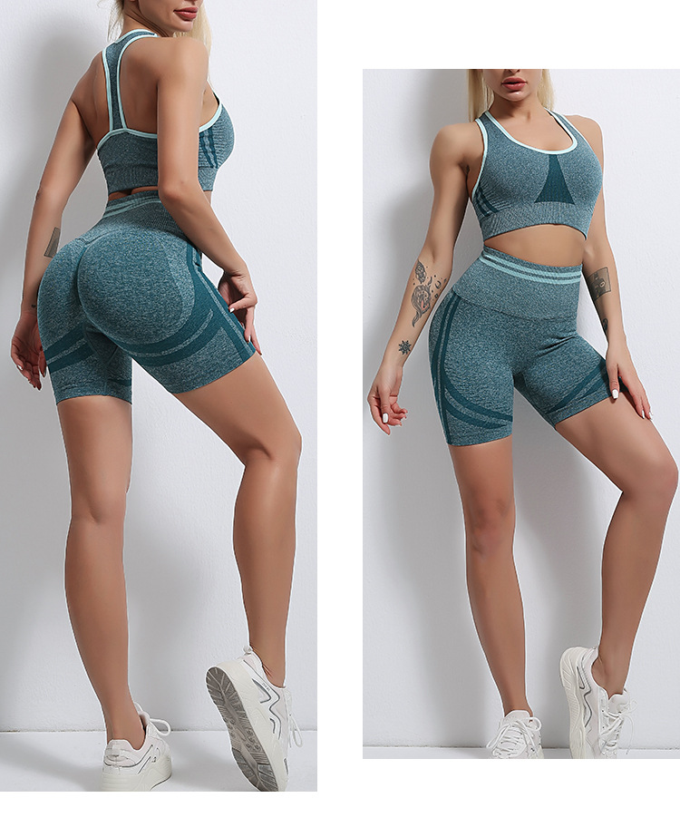 high stretch hip-lifting waist yoga suit nihaostyles clothing wholesale NSYS85449