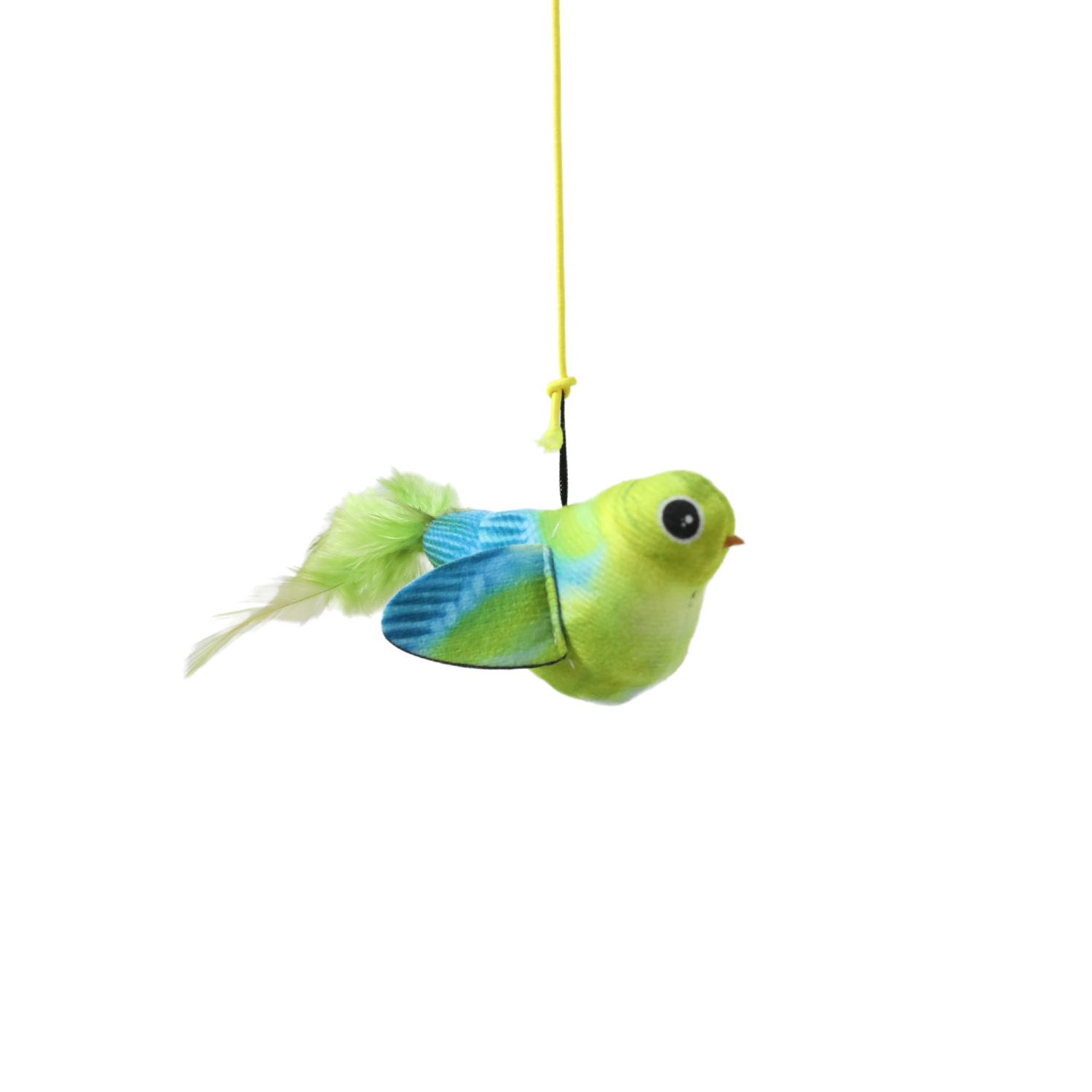 Z spot al por mayor cordón ventosa electrónica biónica sonido juguete de peluche pájaro gato auto-hola juguete