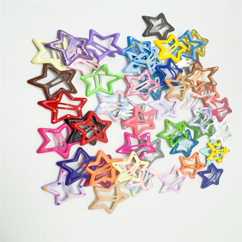 Five-pointed star clip BB clip children hair clip broken hair small color cute star clip headwear girl