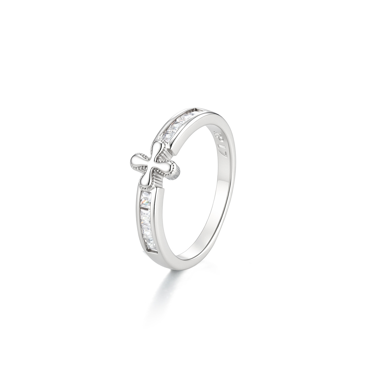 Xuping simple dulce y fresco viento cruzado sello anillo de nicho personalidad de moda europea y americana anillo transfronterizo joyas al por mayor