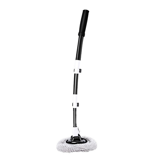 Car wash mop, car three-section retractable brush, chenille cleaning brush, curved handle wax mop tool set