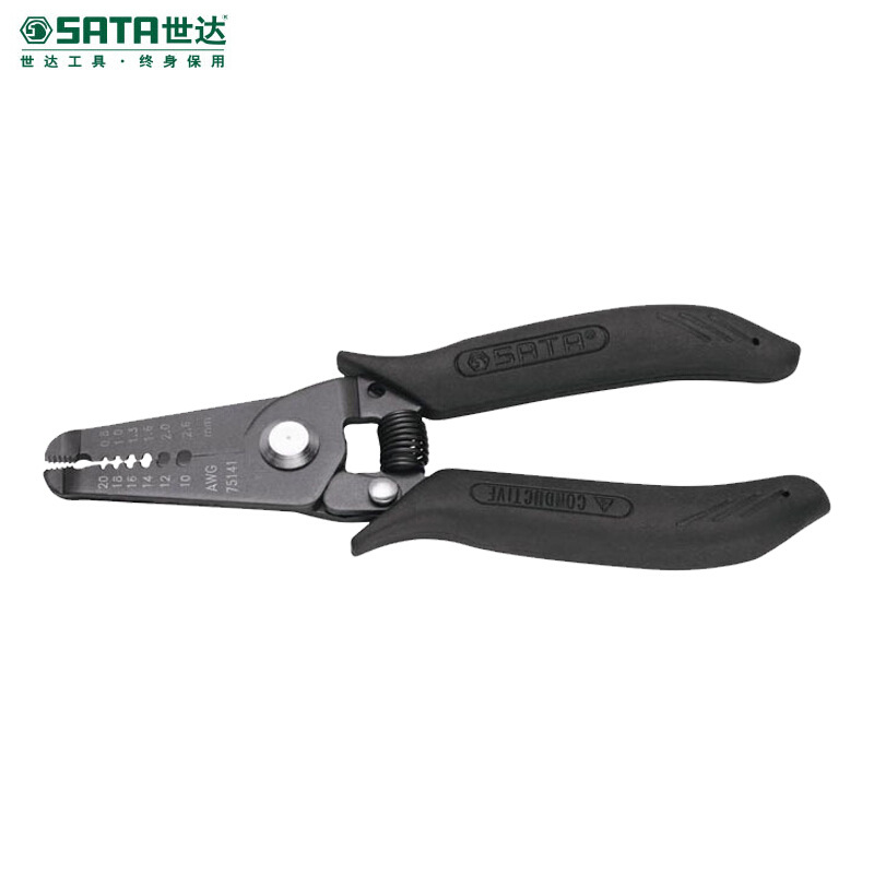 世达 75142防静电手柄剥线钳多功能钳子