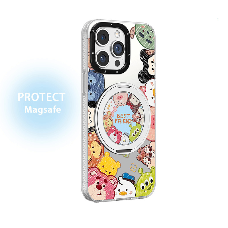满屏动物适用iPhone苹果16/15promax手机壳14元气13磁吸支架12/11|undefined