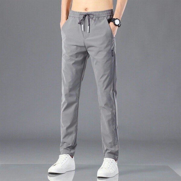 Summer silk thin men's breathable trousers