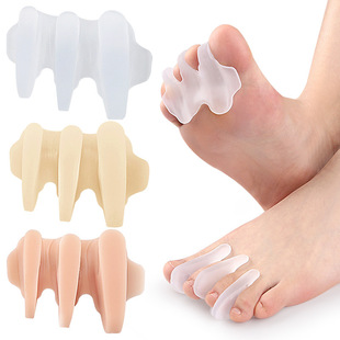 A-Shaped Three-Hole Toe Separator for Big Feet, Toe Separator, Soft Anti-Wear Foot Clip, Cuttable Toe Separator