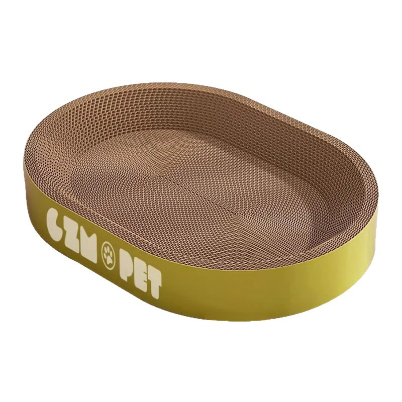 Juguete de gato extra grande resistente al desgaste, papel corrugado integral, placa de gato redonda vertical, cuenca resistente a los desechos