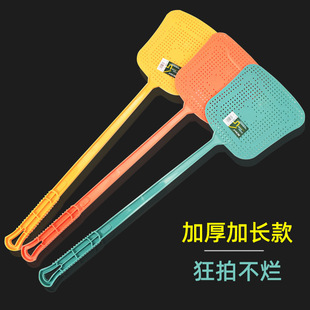 Large Thickened and Extended Handle Plastic Fly Swatter for Home Use, Durable for Summer Manual Mosquito and Fly Extermination
