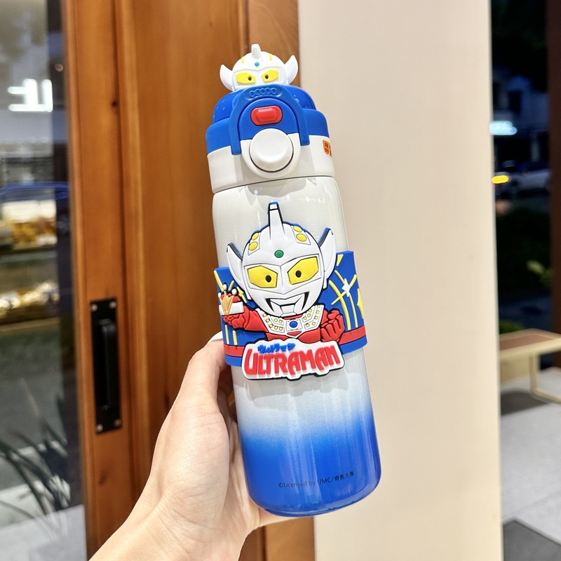 女の子向けのステッチウォーターカップ、見た目もかわいい子供用魔法瓶カップ、2025年新入生の日ギフト、ダブルドリンクカップ|undefined