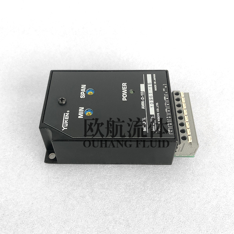 AMN-D-10高响应电液比例换向调速阀用功率放大器YUKEN油研放大器