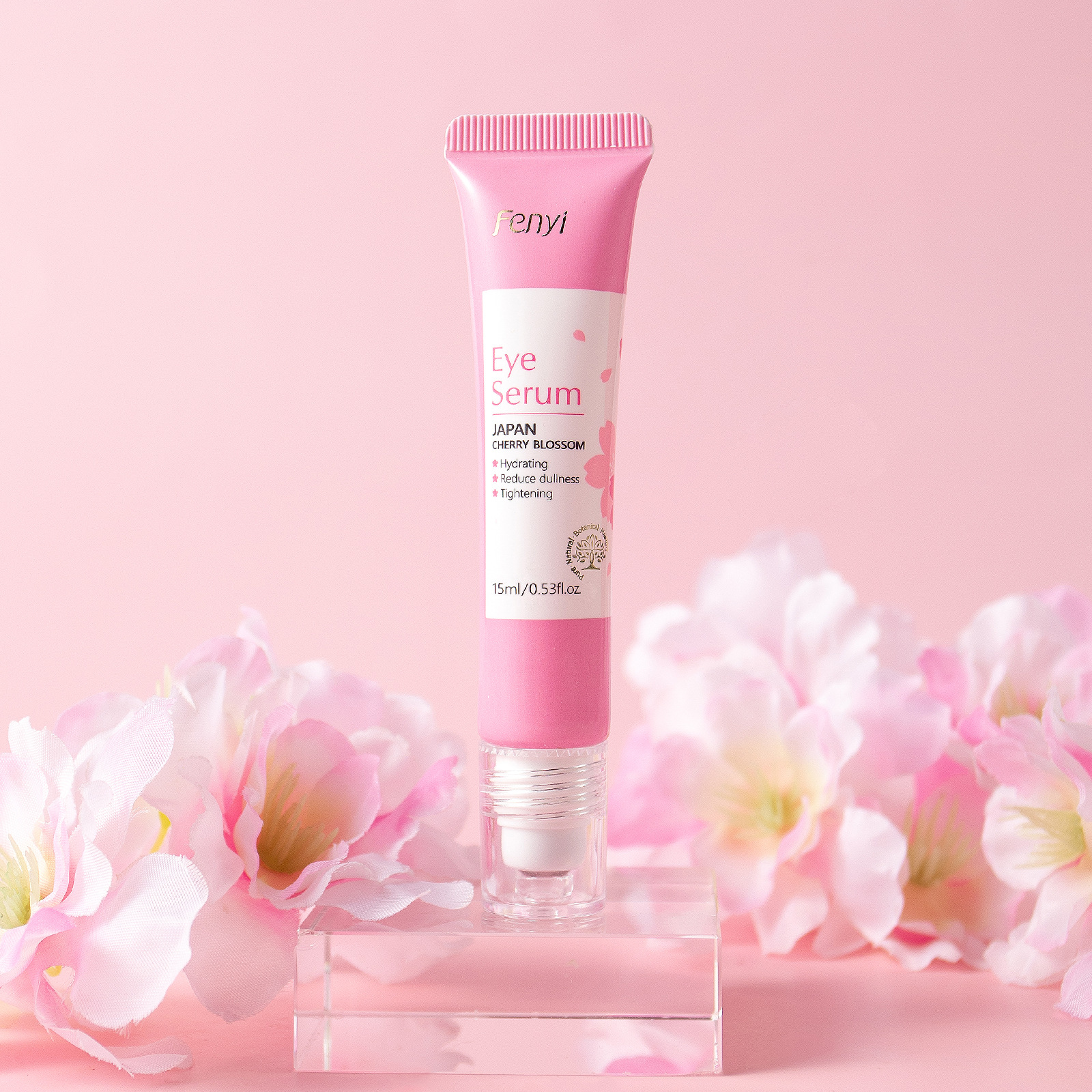 Cross-border Fenyi Cherry Blossom Eye Serum 15ml Hydrates, moisturizes and cares for the skin around the eyes. Manufacturer's supply undefined