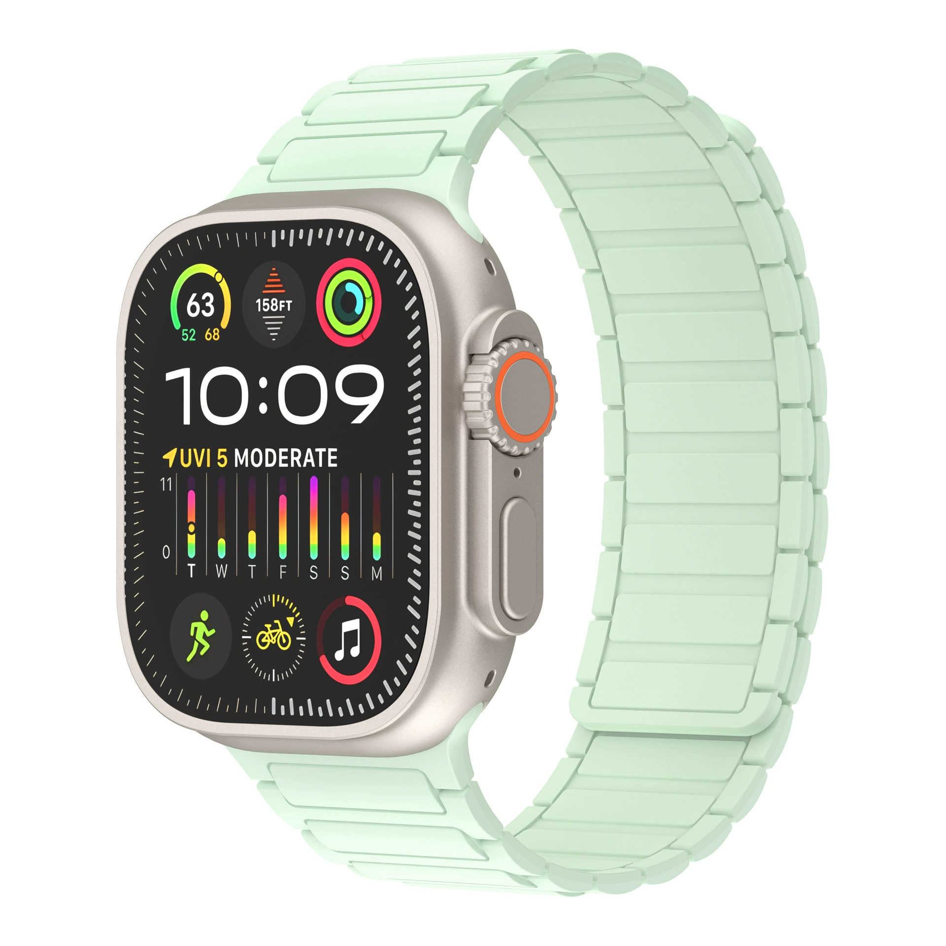 Звань Жингьи ремешок Apple watch совместимый с Apple Watch1~9 поколение магнитный ремешок силиконовый магнитный ремешок