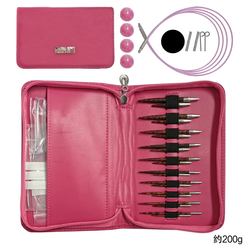 Трансграничная высокая твердость высокого класса серпентина деревянный кегль набор свитер ручной работы шерстяной тканый инструмент набор рукава игла