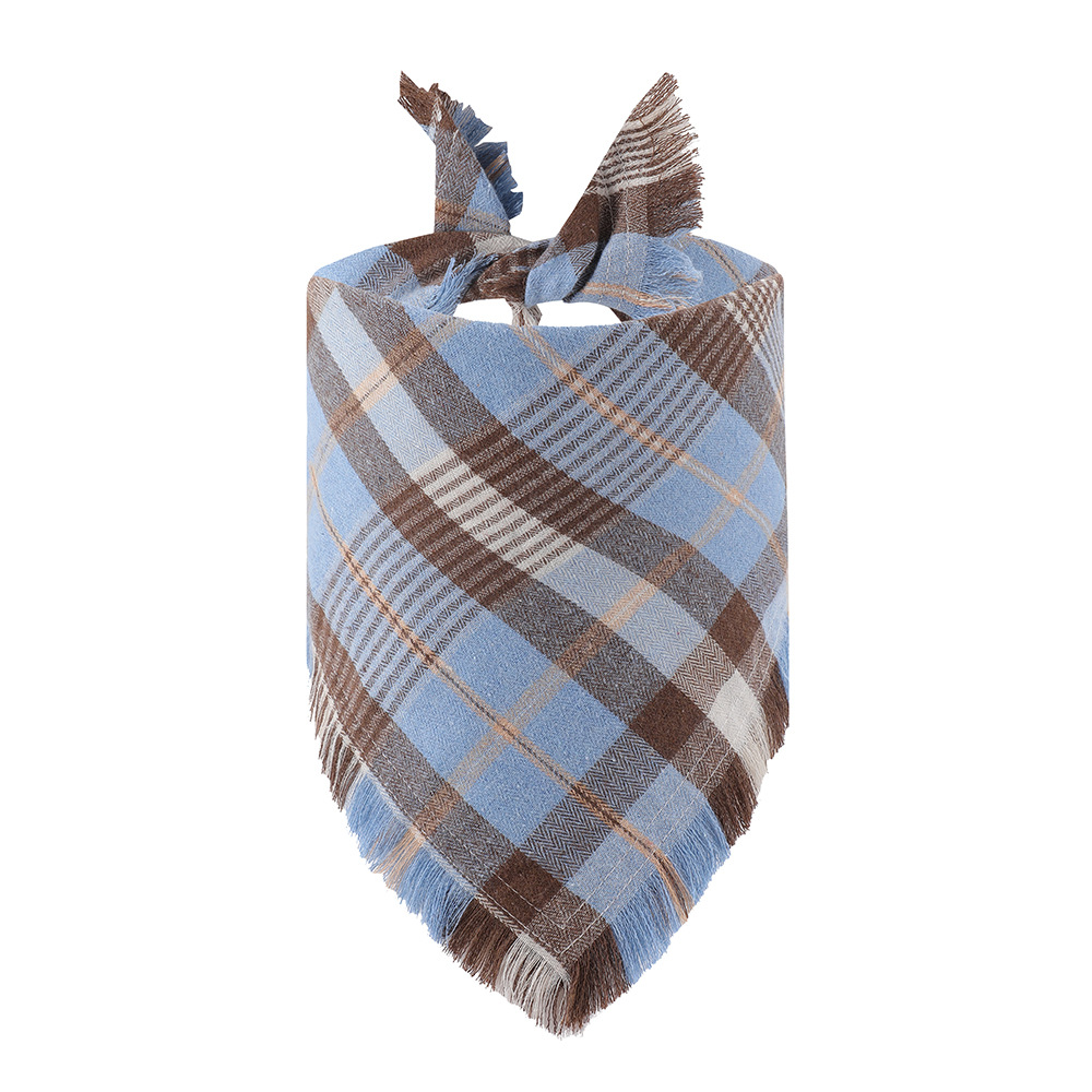 Ventas de nuevos fabricantes de productos spot transfronterizos para toallas de triángulo de bordas de cuadrillas para mascotas perros toallas de saliva bufandas para mascotas