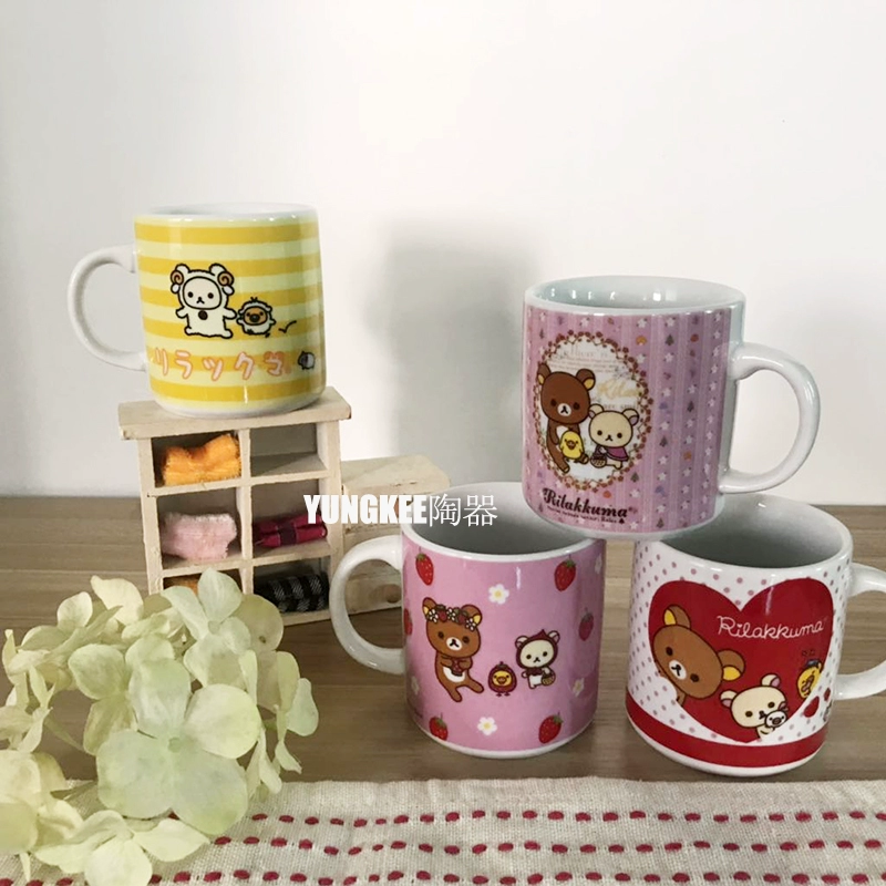 Пусречный чашка керамическая Easy Bear RILAKKUMA Mark Cup Размер Small Детский мультфильм маленькая чашка 6