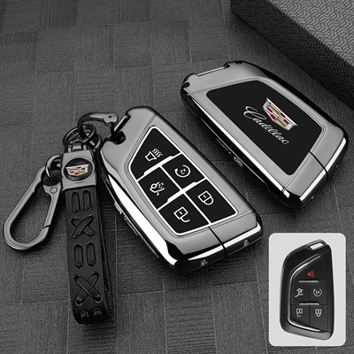 Suitable for 2025 Cadillac Static Rod/Key Bag - cadillac-ct5-exclusive-gun-black-braided-rope-buckle