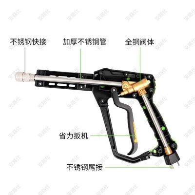 Cross-Border New High-Pressure Washer Water: High pressure car wash water gun
