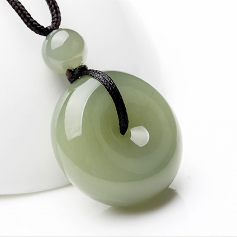 Jade Nephrite  Ping An buckle Ping An buckle Pendant jade Ping An buckle Pendant Lovers money Ping An buckle Pendant