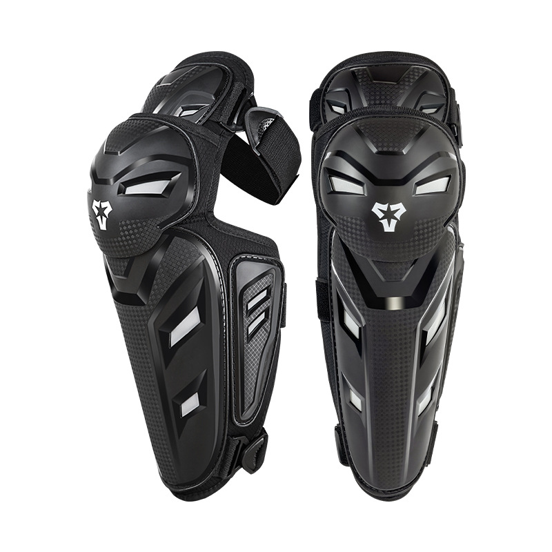Joelheiras para motociclismo, para todas as estações, com absorção de impacto, conjunto de duas peças, equipamento de proteção off-road para motociclistas, resistentes ao desgaste e quedas._voghion.com