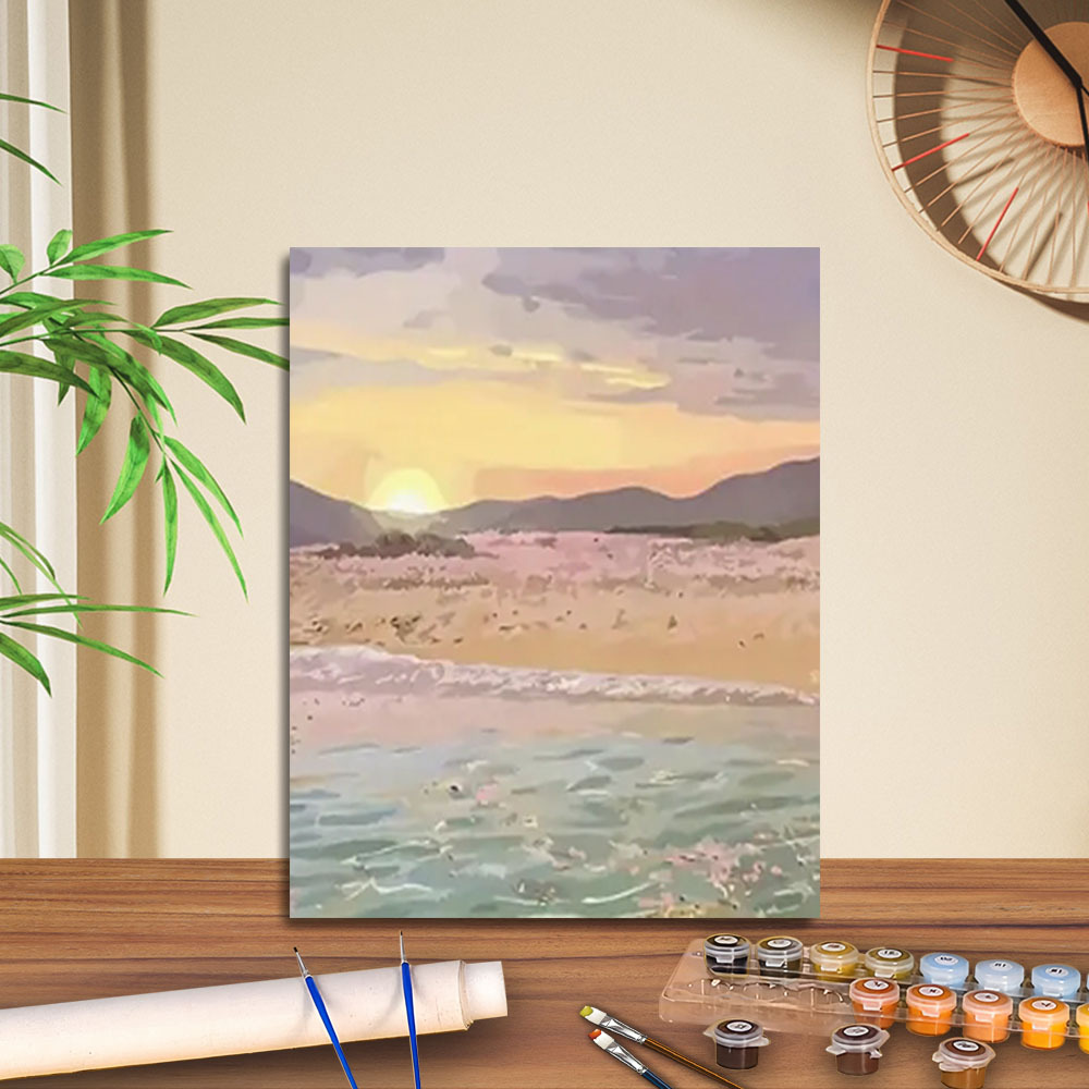 Transfronterizo jitdiy agente de pintura al óleo digital fabricantes al por mayor artesanal amazon pintura al óleo decorativa barraca de relleno