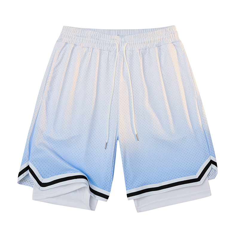Falso de dos pantalones de baloncesto para hombres, pantalones cortos de tres puntos, entrenamiento deportivo, secado rápido, pantalones transpirables para hombres, pantalones de fitness, pantalones image 9