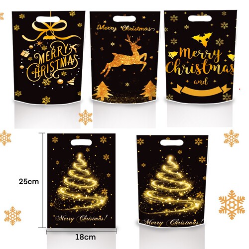 Christmas Candy Bag Creative Handbag Children's Gift Gift Bag Wholesale Christmas Tree Reindeer Print Bag
