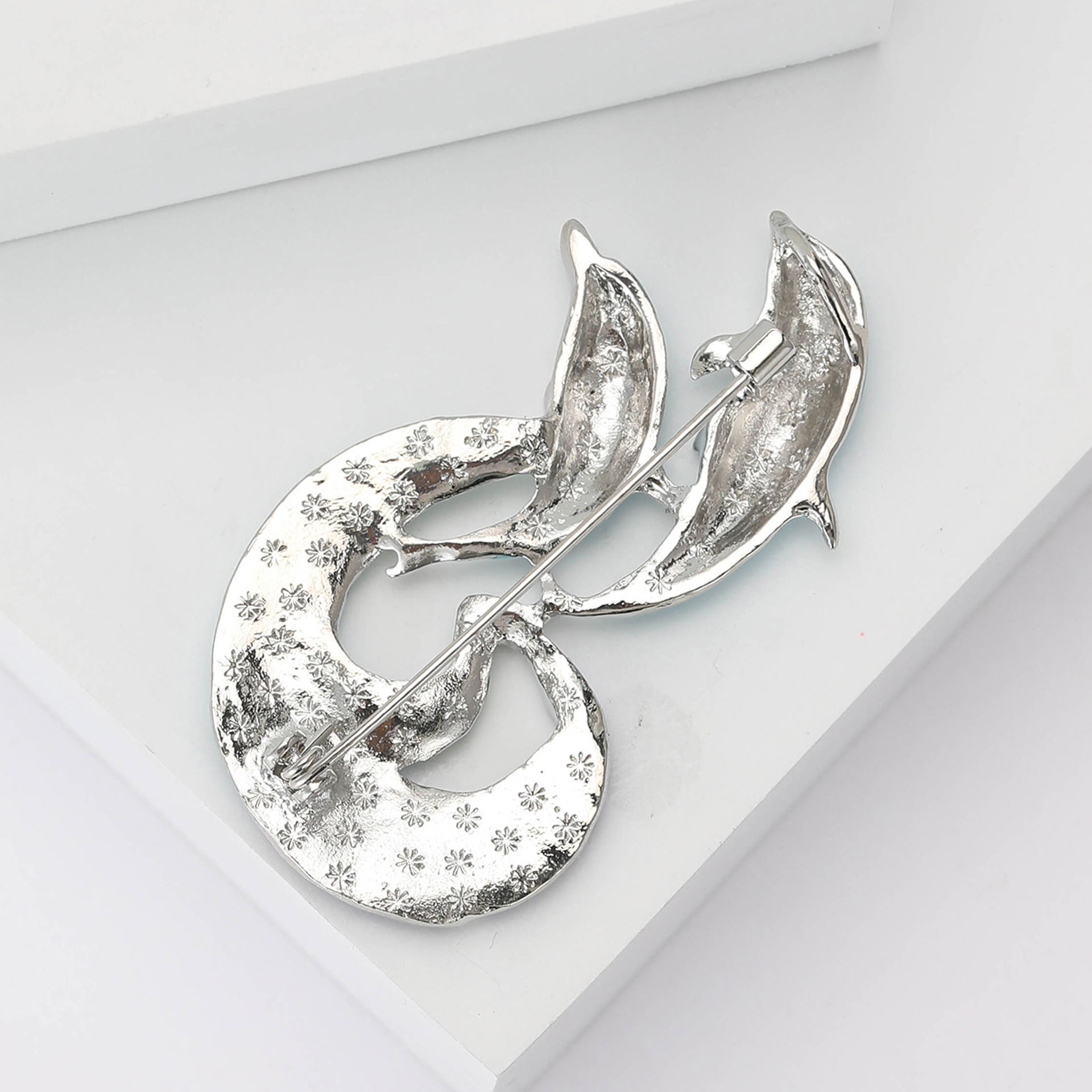 Enamel, Enamel Craft Cute Korean Style Pin Cartoon Dolphin Alloy Enamel Unisex Corsage Brooches