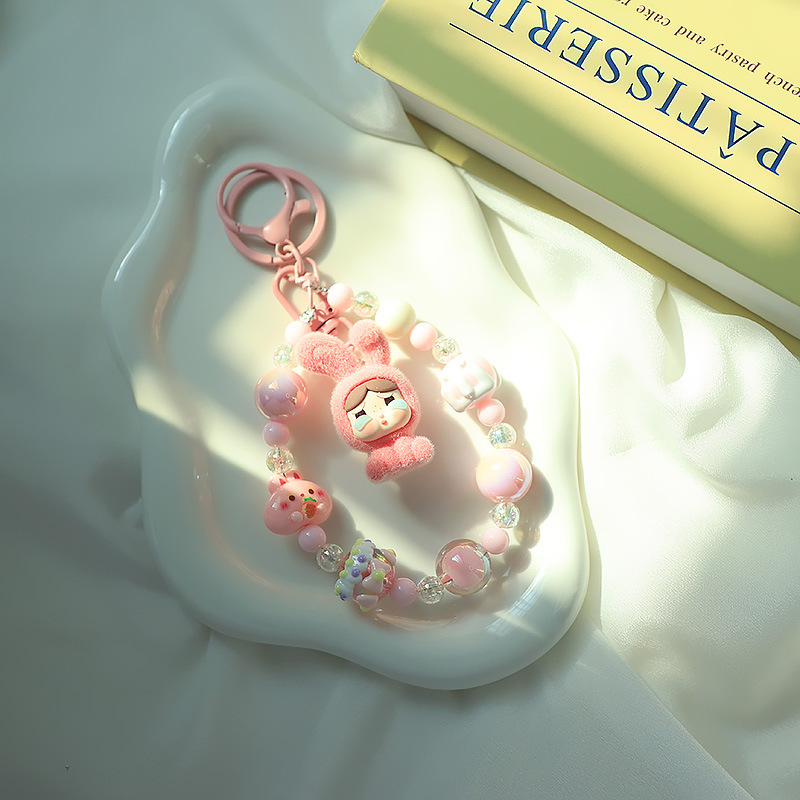 かわいい漫画の動物キーホルダー樹脂ペンダントライブブラインドバッグかわいい diy アクセサリーカップル親友キーホルダー