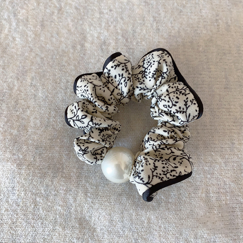头绳高级感精致珍珠发绳女高弹力发圈女士皮套不伤发韩版发饰皮筋|undefined