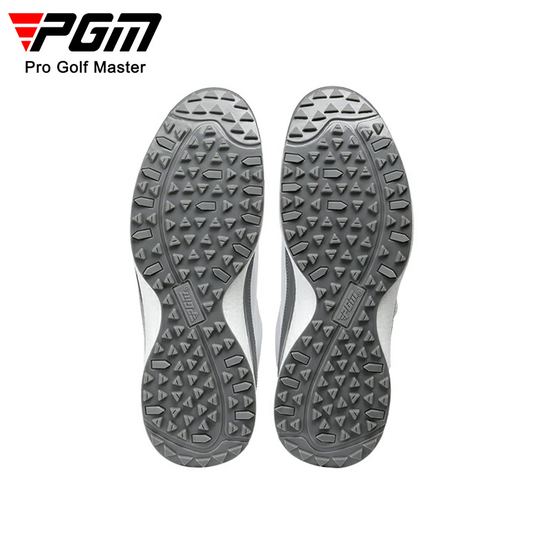 Giày golf nam PGM chống nước, đế bọt siêu nhẹ, đinh chống trượt — XZ350-Xám Trắng