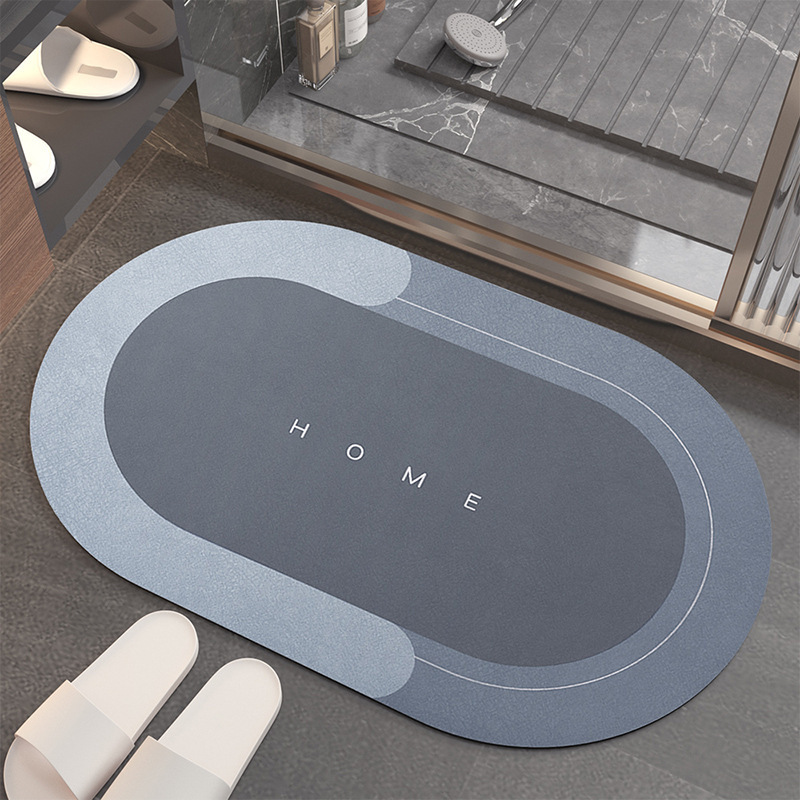 Cross-border diatom mud floor mat wholesale bathroom bathroom water absorption quick-drying anti-slip mat thickened soft foot mat carpet floor mat