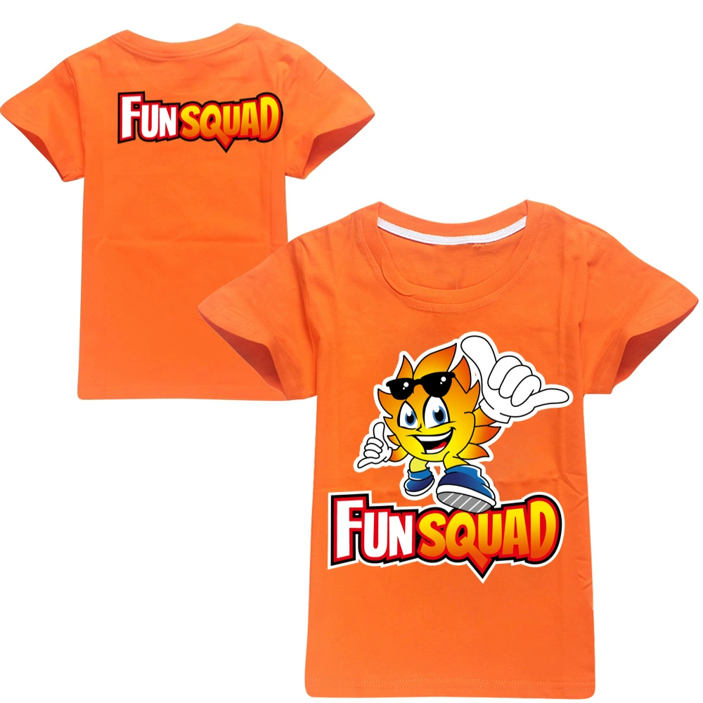 Children's cotton T-shirt Boy Fun Squad Gaming Cartoon T shirt Print Kids T-shirt Girl's Harajuku Summer 3D Short Sleeve T-shirt t-shirt in kid	