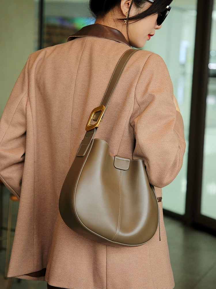 Shoulder bag, small one-shoulder bag, genuine leather