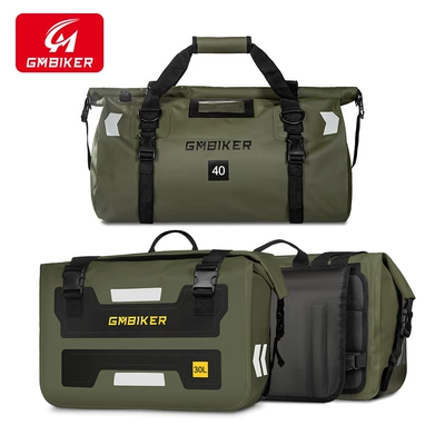 Motorcycle trunk – Bag Side Bag - military-green-40l-rear-bag-30l-pair-of-side-bags-combination-package