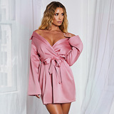 (Трансграничная торговля), ретро короткое платье, европейский стиль, по фигуре