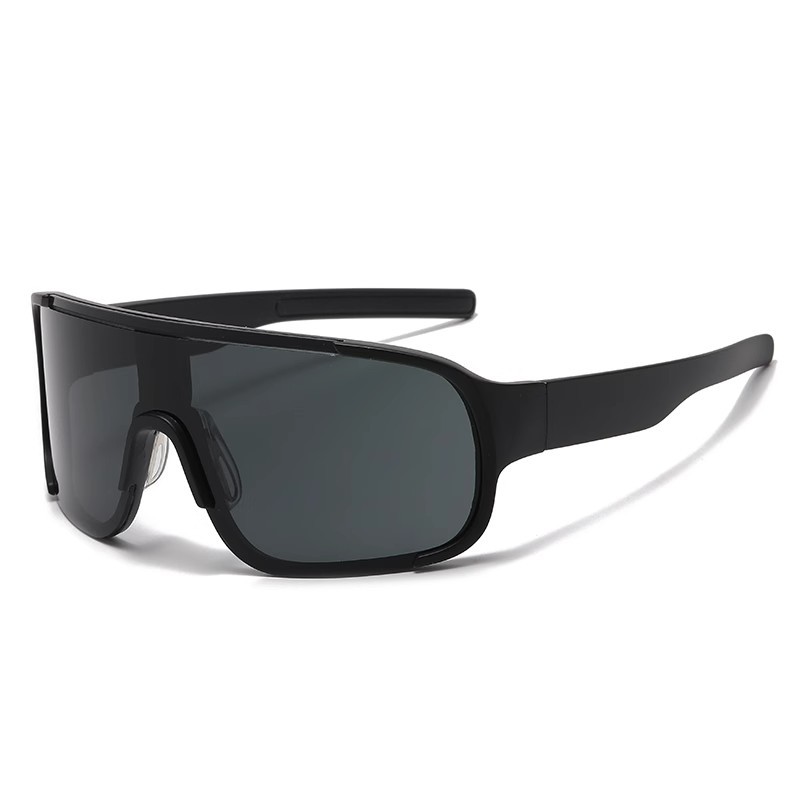 Gafas de Ciclismo con Marco Grande de PC, Protección UV, Cortavientos, Protección Solar, para Ciclismo y Atletismo